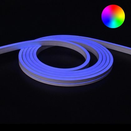 RGB neon led flex maxi recht 5 meter - losse strip