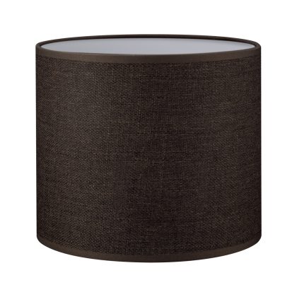 Lampenkap cilinder | rond | canvas | stoffen lampenkap | cilinderkap | Ø20cm H17cm | kastanje | bruin