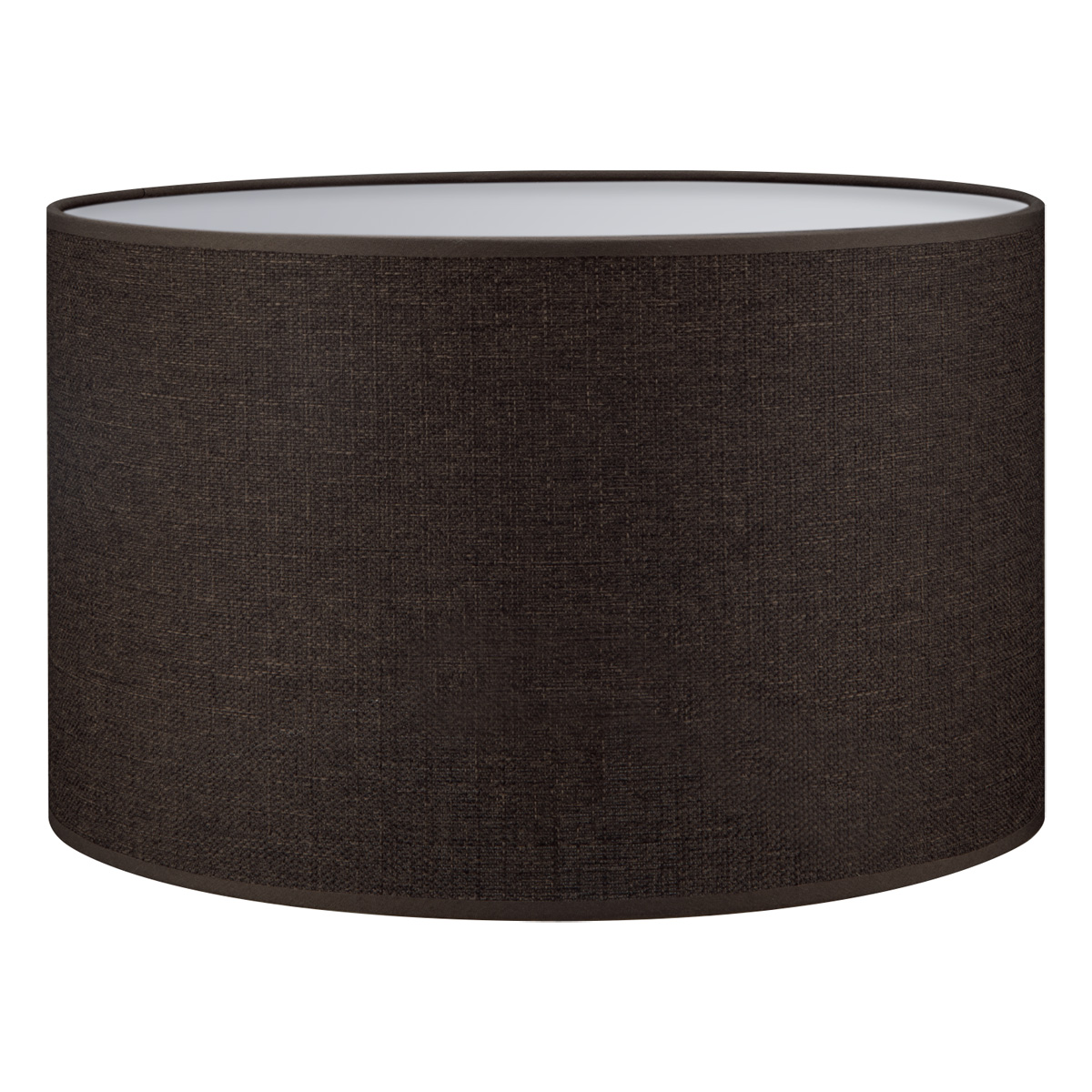 Lampenkap cilinder | rond | canvas | stoffen lampenkap | cilinderkap | Ø35cm H21cm | kastanje | bruin