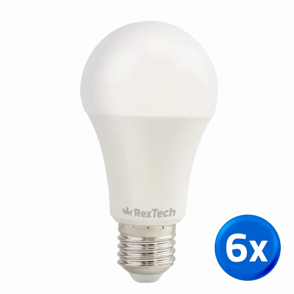 slimme wifi lamp 9 watt - E27 fitting - RGBWW Multicolor en Wit - 6-pack
