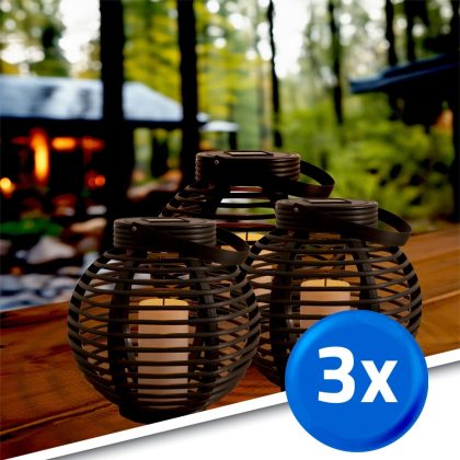 Solar basket small voordeelset 3 lampen op zonne energie