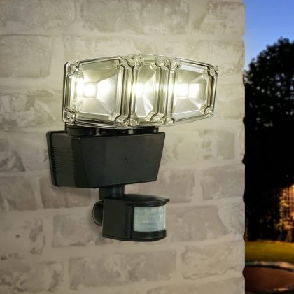 Solar beveiligingslamp james iii met bewegingsmelder en los paneel