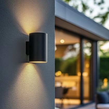 Solar led wandlamp up downlight sverre rond