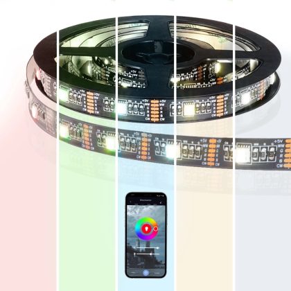 Usb ledstrip RGBWW app bediening - 50 cm